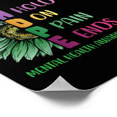 HOOP vasthouden aan pijn maakt geestelijke gezondh Poster (Hoek)