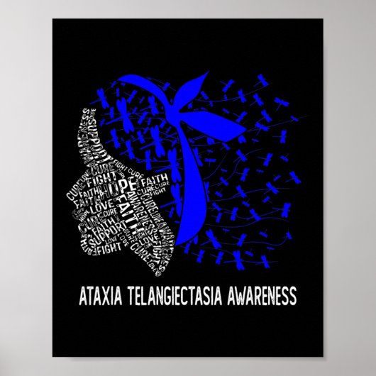 Hoop Vecht Ataxia Telangiectasia Bewustzijn Poster (Voorkant)