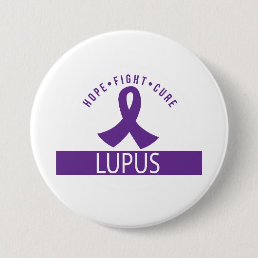 Hoop vecht Lupus Bewustheid Ronde Button 7,6 Cm (Voorkant)