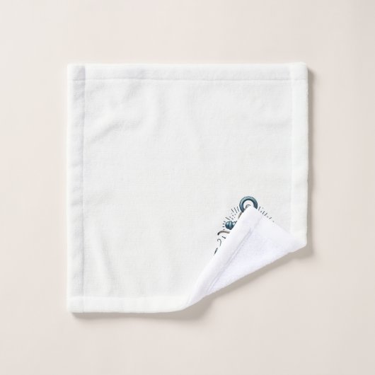 Hoop verankert de ziel nautisch bad handdoek (Wasdoekje)