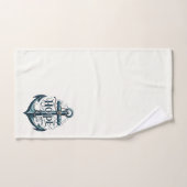 Hoop verankert de ziel nautisch bad handdoek (Handdoek)