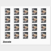 Hoop verdrinkt nooit vierkante sticker (Vel)