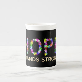 Hoop vervaagt nooit | Hoop staat sterk: Inspiratie Porselein Kop