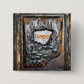 Hoop Vierkante Button 5,1 Cm (Voorkant)