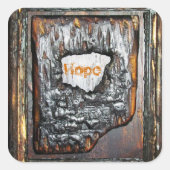 Hoop Vierkante Sticker (Voorkant)