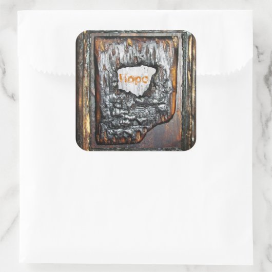 Hoop Vierkante Sticker (Tas)