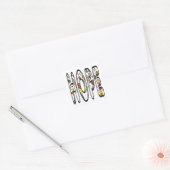 Hoop Vierkante Sticker (Envelop)
