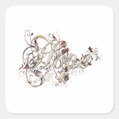 Hoop Vierkante Sticker (Voorkant)