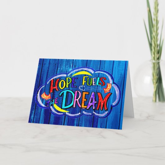 Hoop voedt de droom kaart (Voorkant)