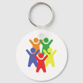 Hoop voor alvleesklierkankerbestrijders sleutelhanger (Achterkant)