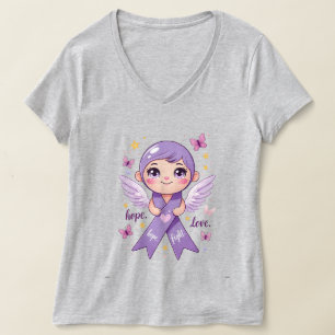 Hoop voor alvleesklierkankerbestrijders t-shirt