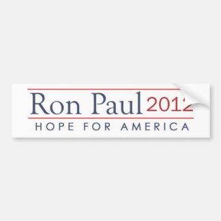 hoop voor Amerika Ron Paul 2012 Bumpersticker