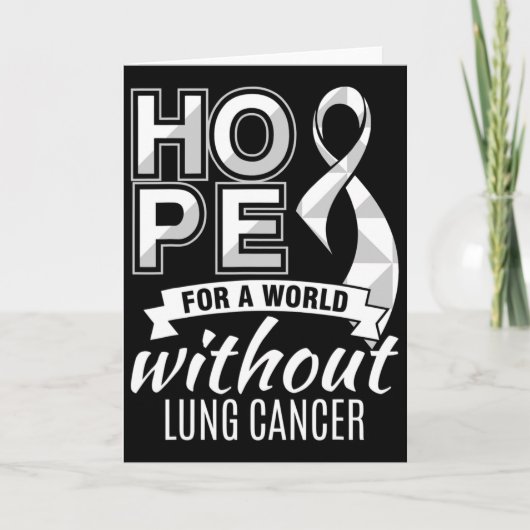 Hoop voor een wereld zonder longkanker kaart (Voorkant)