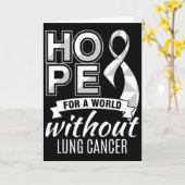 Hoop voor een wereld zonder longkanker kaart (Gele Bloem)