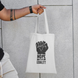 Hoop voor gelijkheid tote bag