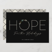 Hoop voor het Wenskaart Feestdagen Aankondiging (Voorkant / Achterkant)