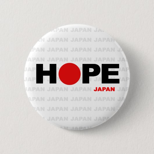 Hoop voor Japan Ronde Button 5,7 Cm (Voorkant)
