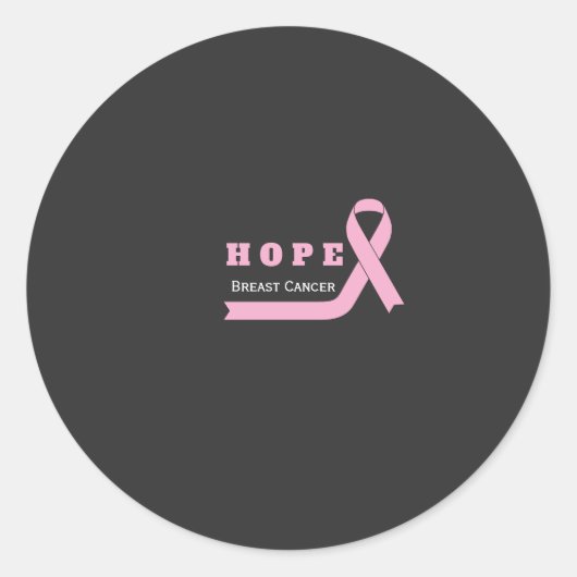 Hoop voor Kanker Ronde Sticker (Voorkant)