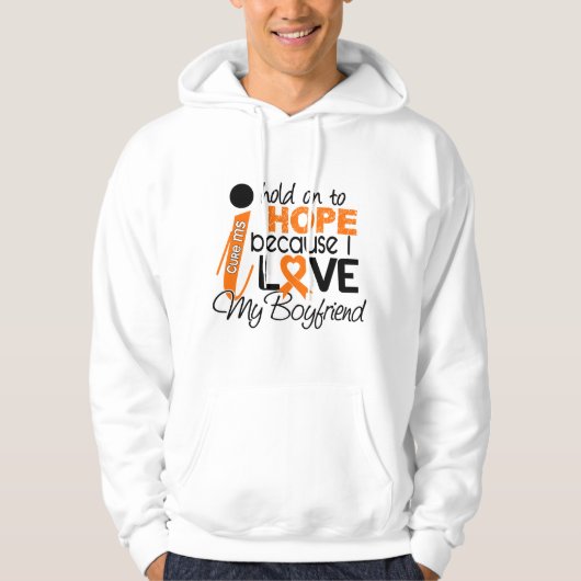 Hoop voor mijn vriend multiple sclerose MS Hoodie (Voorkant)