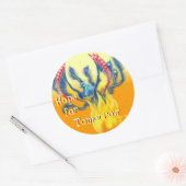 Hoop voor morgen ronde sticker (Envelop)