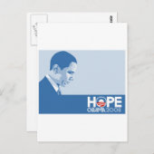 hoop voor Obama Briefkaart (Voorkant / Achterkant)