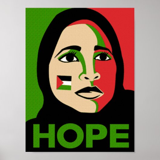 Hoop voor Palestina Poster (Voorkant)