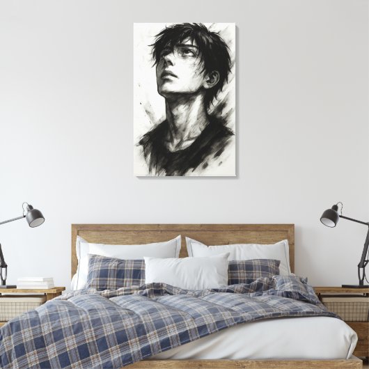 Hoop voorbij schaduwen Canvas Print (Insitu (Slaapkamer))