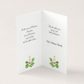 Hoop, Vrede, Liefde Minimalistische Holly en Kaars Kaart (Binnen)