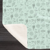 Hoop, vreugde, genezing, vernieuwing, kalme symbol sherpa deken