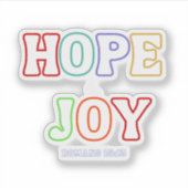 Hoop & Vreugde – Romeinen 15:13 Sticker (Voorkant)