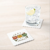 Hoop vreugde Vrede en Cacao Kartonnen Onderzetters (Insitu)