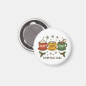 Hoop vreugde Vrede en Cacao Magneet (Voorkant / Achterkant)