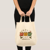 Hoop vreugde Vrede en Cacao Tote Bag (Voorkant (product))