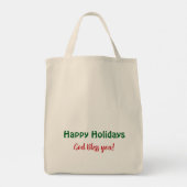 Hoop vreugde Vrede en Cacao Tote Bag (Achterkant)