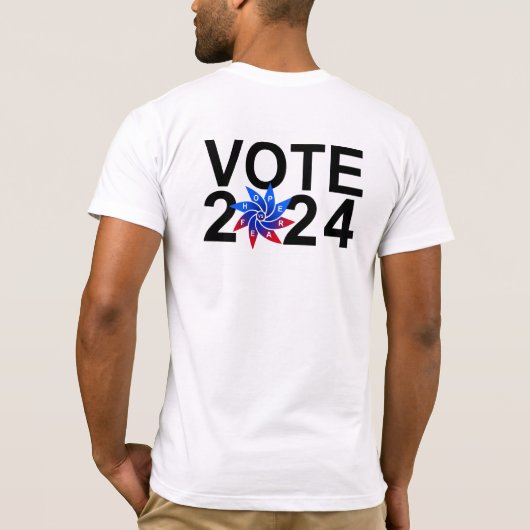 HOOP vs ANGST - Verkiezingen 2024 T-shirt (Achterkant)