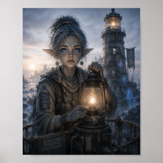 Hoop / Vuurtorenwachter / Oever van Nevels Poster (Voorkant)