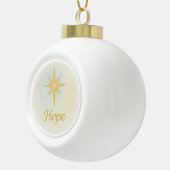 “Hoop” Watervlekkerig Kerstornament Keramische Bal Ornament (Rechts)
