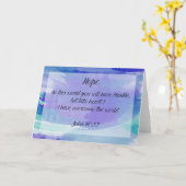 Hoop Wenskaart Aanmoediging Bijbelvers Kaart (Gele Bloem)