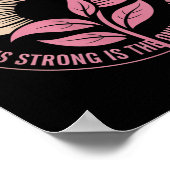 Hoop wint elke dag borstkanker bewustzijn onderste poster (Hoek)