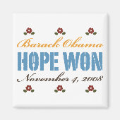 Hoop won Obama Magnet (Voorkant)
