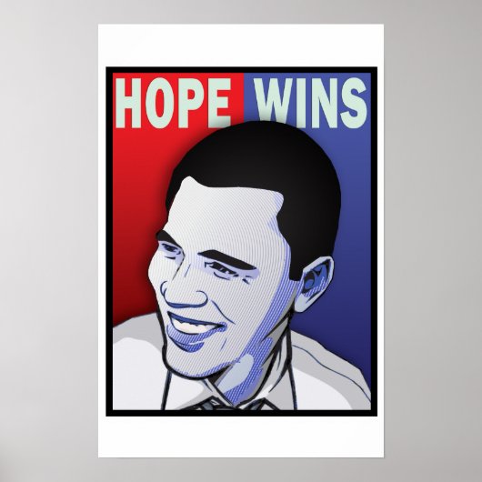 Hoop Won! - President Barack Obama van de Verenigd Poster (Voorkant)