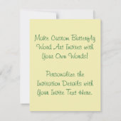 Hoop Woord Kunst Vlinder Vleugels Aangepaste Uitno Kaart (Achterkant)
