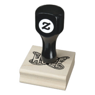 Hoop Woord Vlinder Rubber Stempel