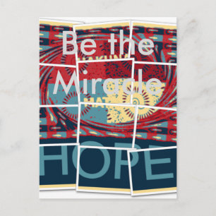 Hoop wordt het wonder mooi mooi Inspirerend Briefkaart