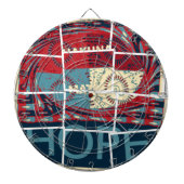 Hoop wordt het wonder mooi mooi Inspirerend Dartbord (Voorkant)