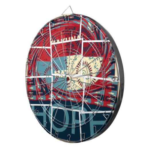 Hoop wordt het wonder mooi mooi Inspirerend Dartbord (Voorkant Rechts)