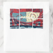 Hoop wordt het wonder mooi mooi Inspirerend Rechthoekige Sticker (Tas)