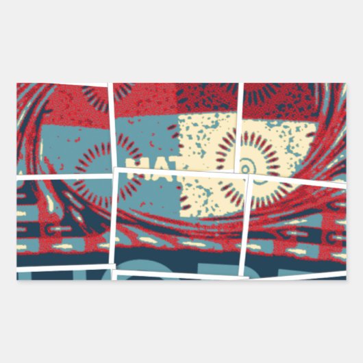 Hoop wordt het wonder mooi mooi Inspirerend Rechthoekige Sticker (Voorkant)