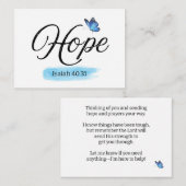 Hoopaanmoediging Notitiekaartje (Voorkant / Achterkant)