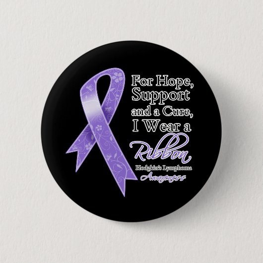 Hoopbewustzijn bij Hodgkins Lymphoma Ronde Button 5,7 Cm (Voorkant)